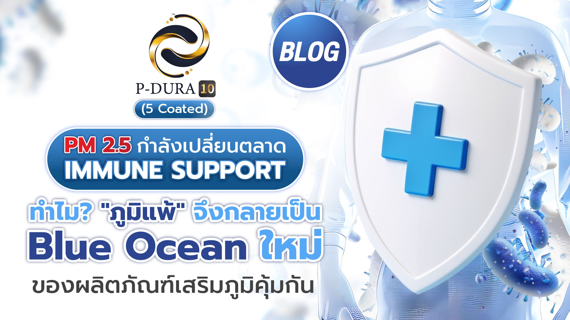 PM2.5 กำลังเปลี่ยนตลาด Immune Support : ทำไม? 